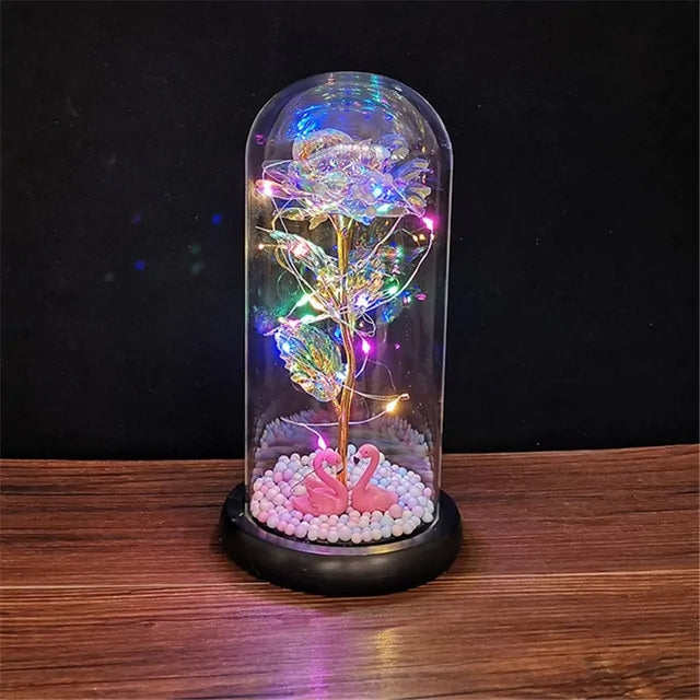 Led Enchanted Galaxy Rose Decor