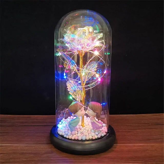 Led Enchanted Galaxy Rose Decor