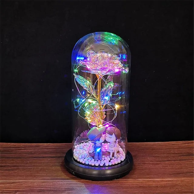 Led Enchanted Galaxy Rose Decor