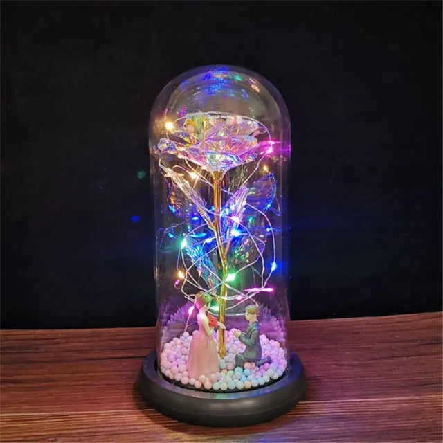 Led Enchanted Galaxy Rose Decor